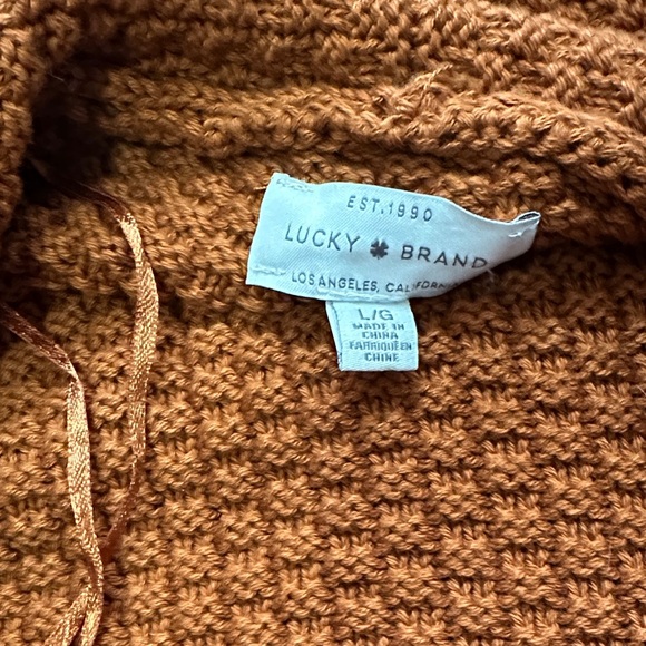 Lucky Brand Men's Cardigan - Orange and Black - Picture 2 of 5